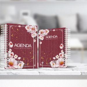 agenda edificante floral personalizado