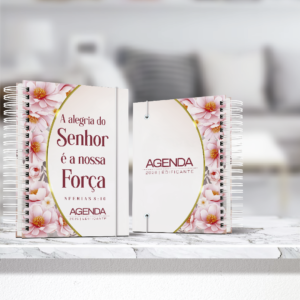agenda edificante floral personalizado