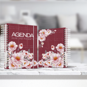 agenda edificante floral personalizado