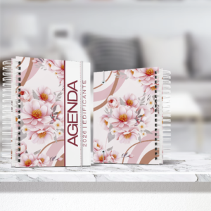 agenda edificante floral personalizado