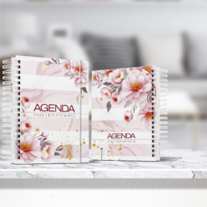 agenda edificante floral personalizado